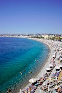 a beach in Nice